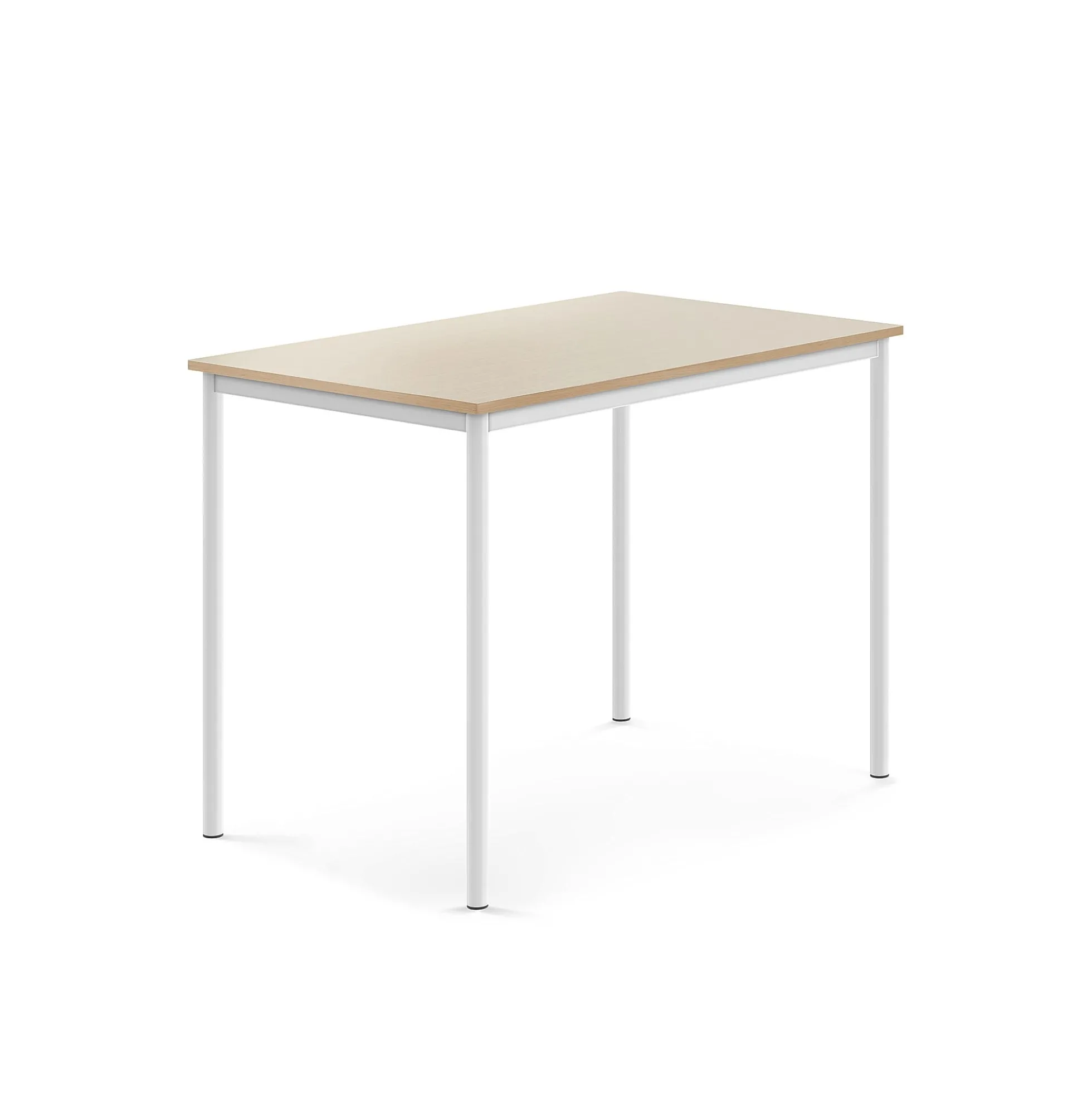 Pöytä SONITUS 1200x800x900 mm, korkeapainelaminaatti HPL, koivu, valkoinen