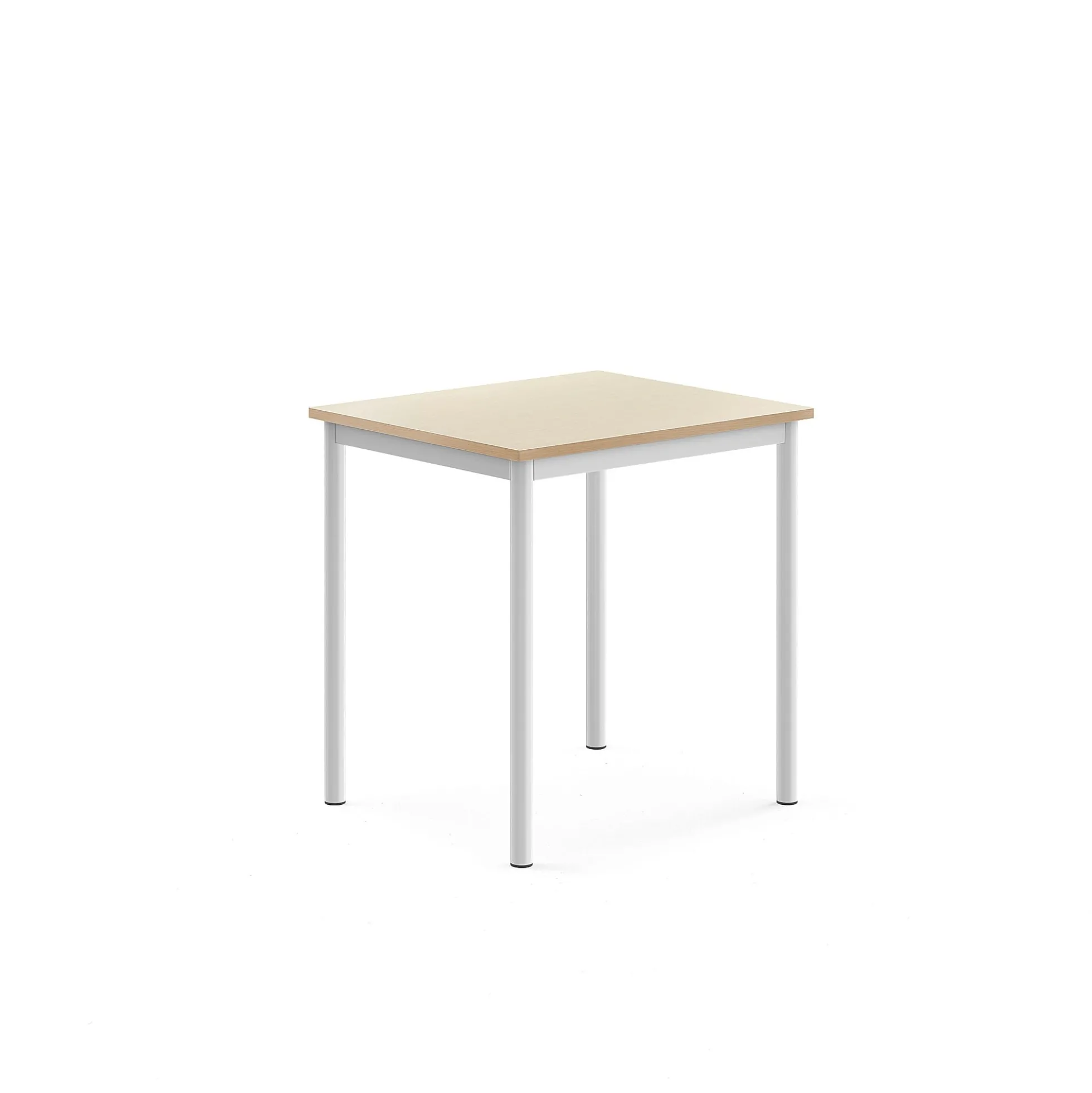 Pöytä SONITUS 700x600x720 mm, korkeapainelaminaatti HPL, koivu, valkoinen