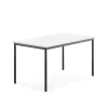 Pöytä SONITUS 1400x800x720 mm, korkeapainelaminaatti HPL, valkoinen, antrasiitinharmaa