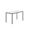 Pöytä SONITUS 1200x700x720 mm, korkeapainelaminaatti HPL, valkoinen, antrasiitinharmaa