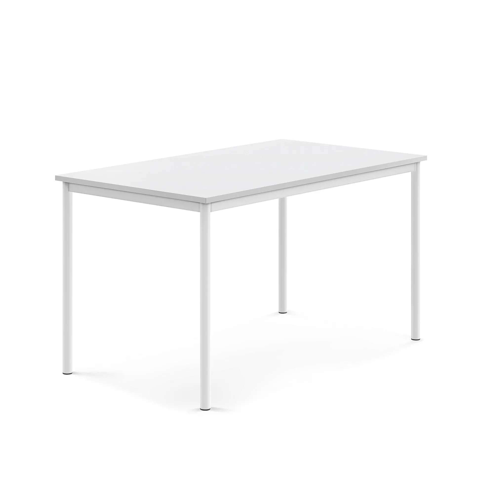 Pöytä SONITUS 1400x800x760 mm, korkeapainelaminaatti HPL, valkoinen, valkoinen
