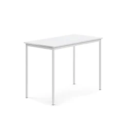 Pöytä SONITUS 1200x700x900 mm, korkeapainelaminaatti HPL, valkoinen, valkoinen