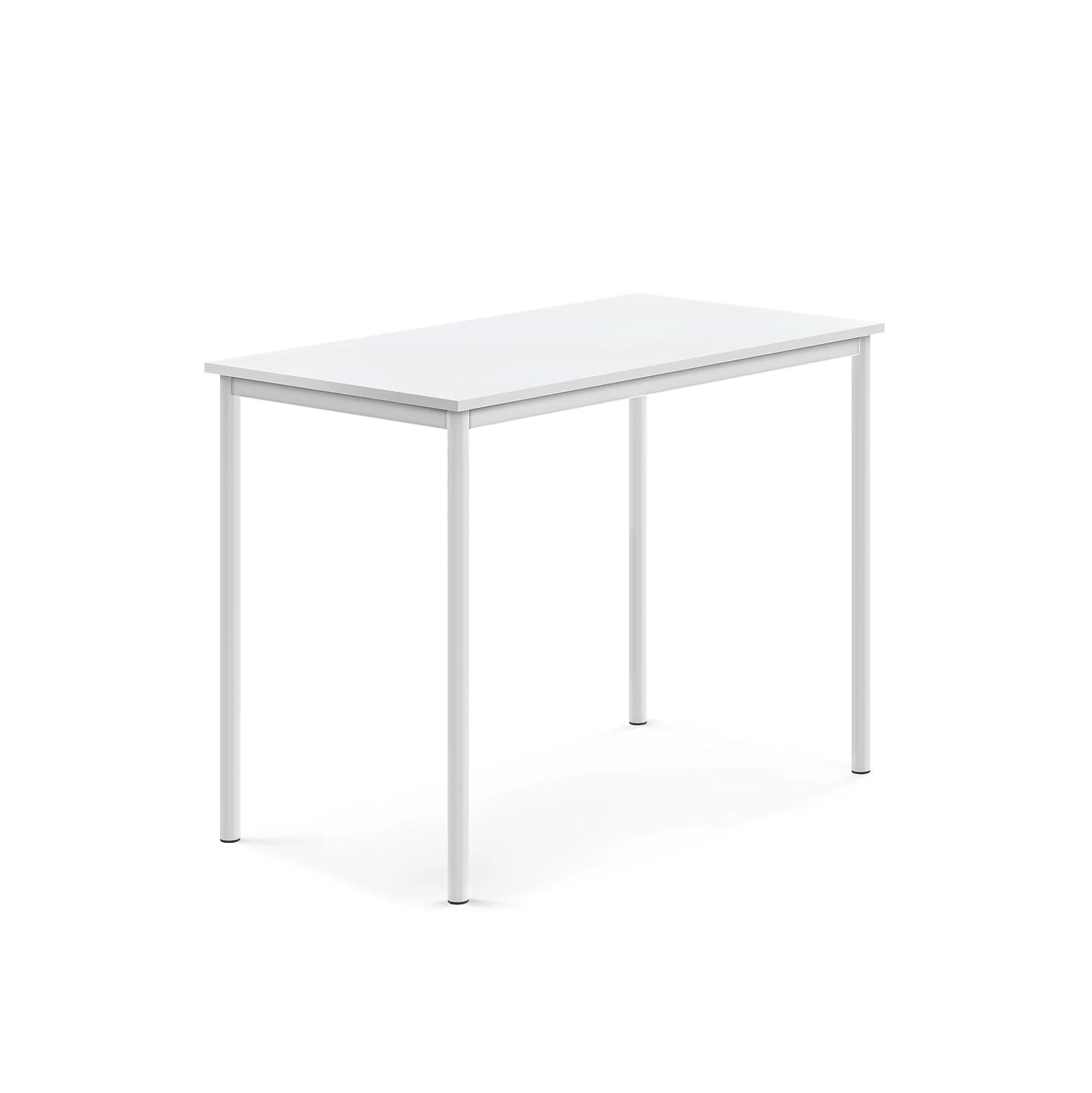 Pöytä SONITUS 1200x700x900 mm, korkeapainelaminaatti HPL, valkoinen, valkoinen