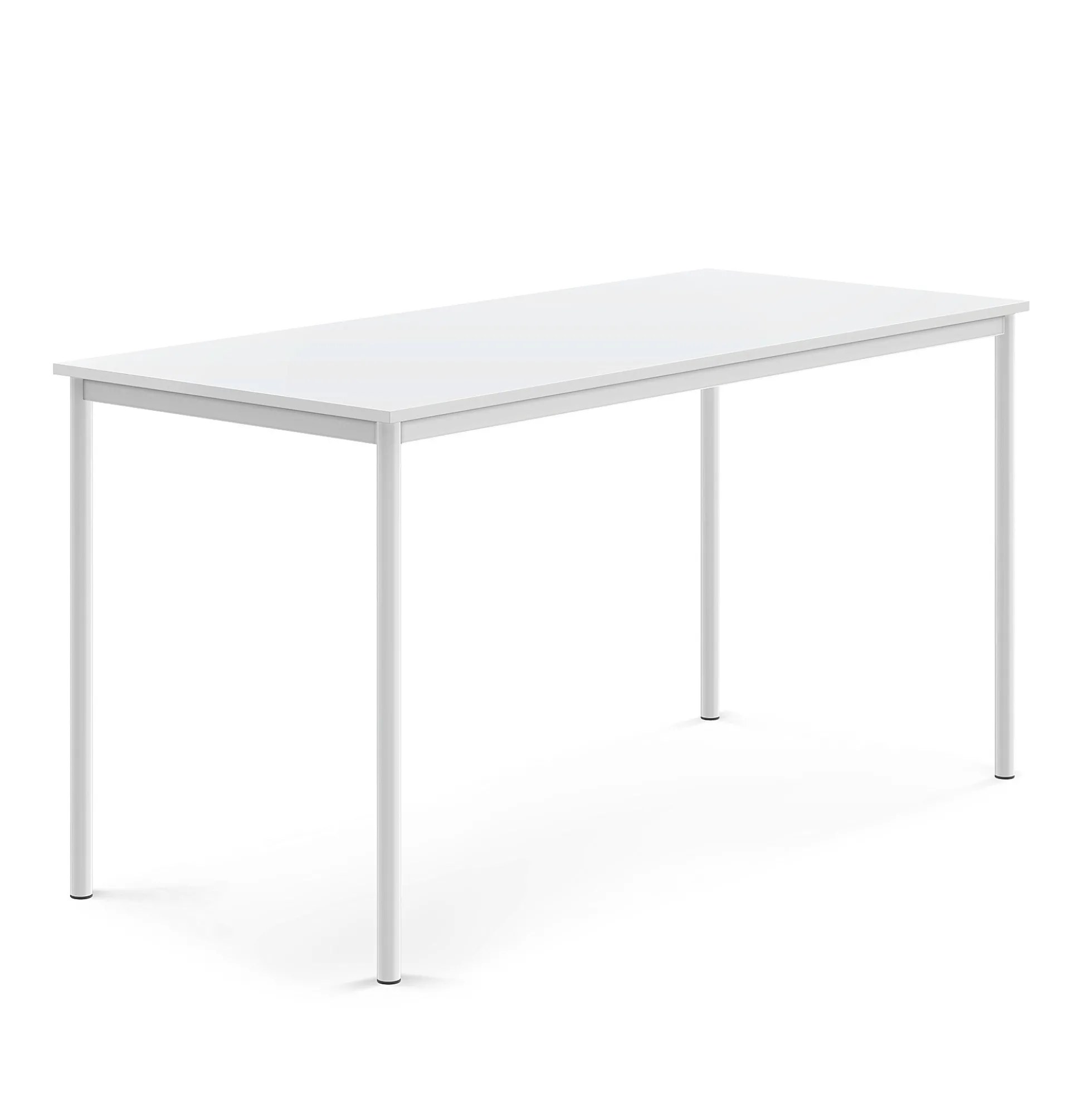 Pöytä SONITUS 1800x800x900 mm, korkeapainelaminaatti HPL, valkoinen, valkoinen