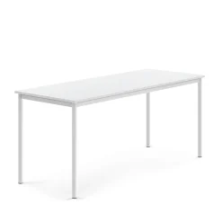 Pöytä SONITUS 1800x700x760 mm, korkeapainelaminaatti HPL, valkoinen, valkoinen
