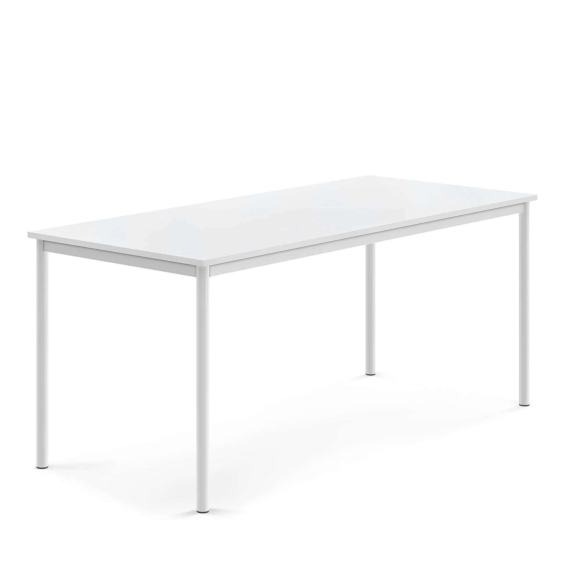 Pöytä SONITUS 1800x800x760 mm, korkeapainelaminaatti HPL, valkoinen, valkoinen