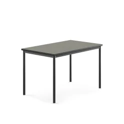 Pöytä SONITUS 1200x800x760 mm, tummanharmaa linoleumi, antrasiitinharmaa