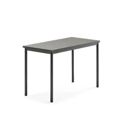 Pöytä SONITUS 1200x700x760 mm, tummanharmaa linoleumi, antrasiitinharmaa