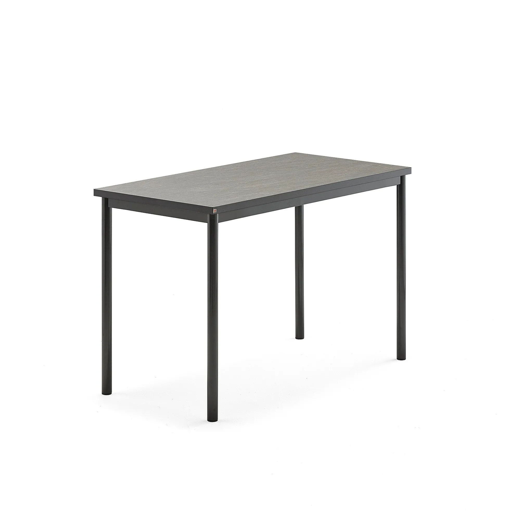 Pöytä SONITUS 1200x700x760 mm, tummanharmaa linoleumi, antrasiitinharmaa