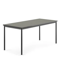 Pöytä SONITUS 1800x800x760 mm, tummanharmaa linoleumi, antrasiitinharmaa