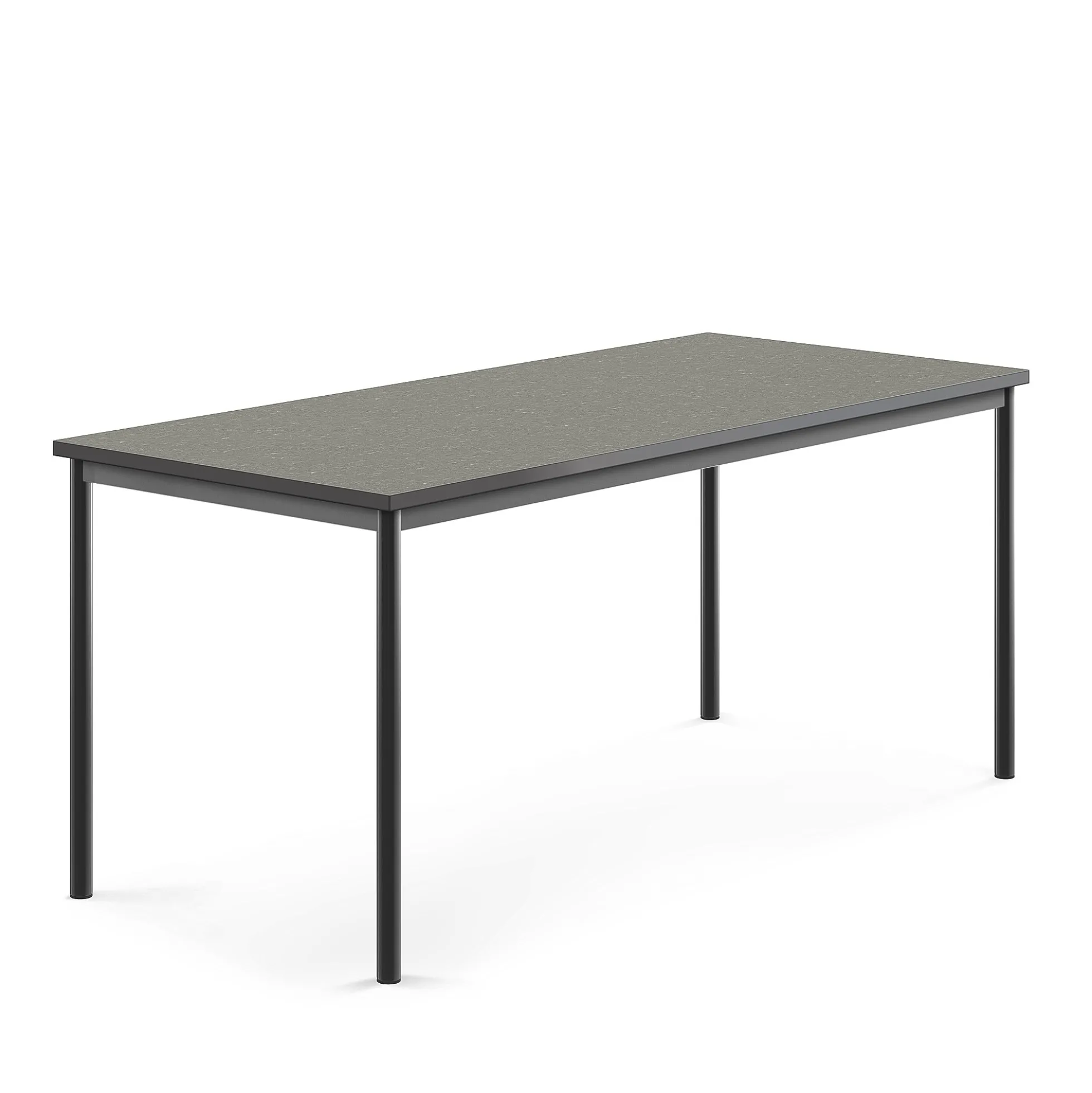 Pöytä SONITUS 1800x800x760 mm, tummanharmaa linoleumi, antrasiitinharmaa