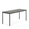 Pöytä SONITUS 1800x700x760 mm, tummanharmaa linoleumi, antrasiitinharmaa