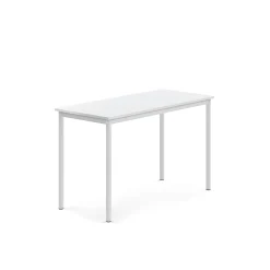 Pöytä SONITUS 1200x600x760 mm, valkoinen korkeapainelaminaatti, valkoinen