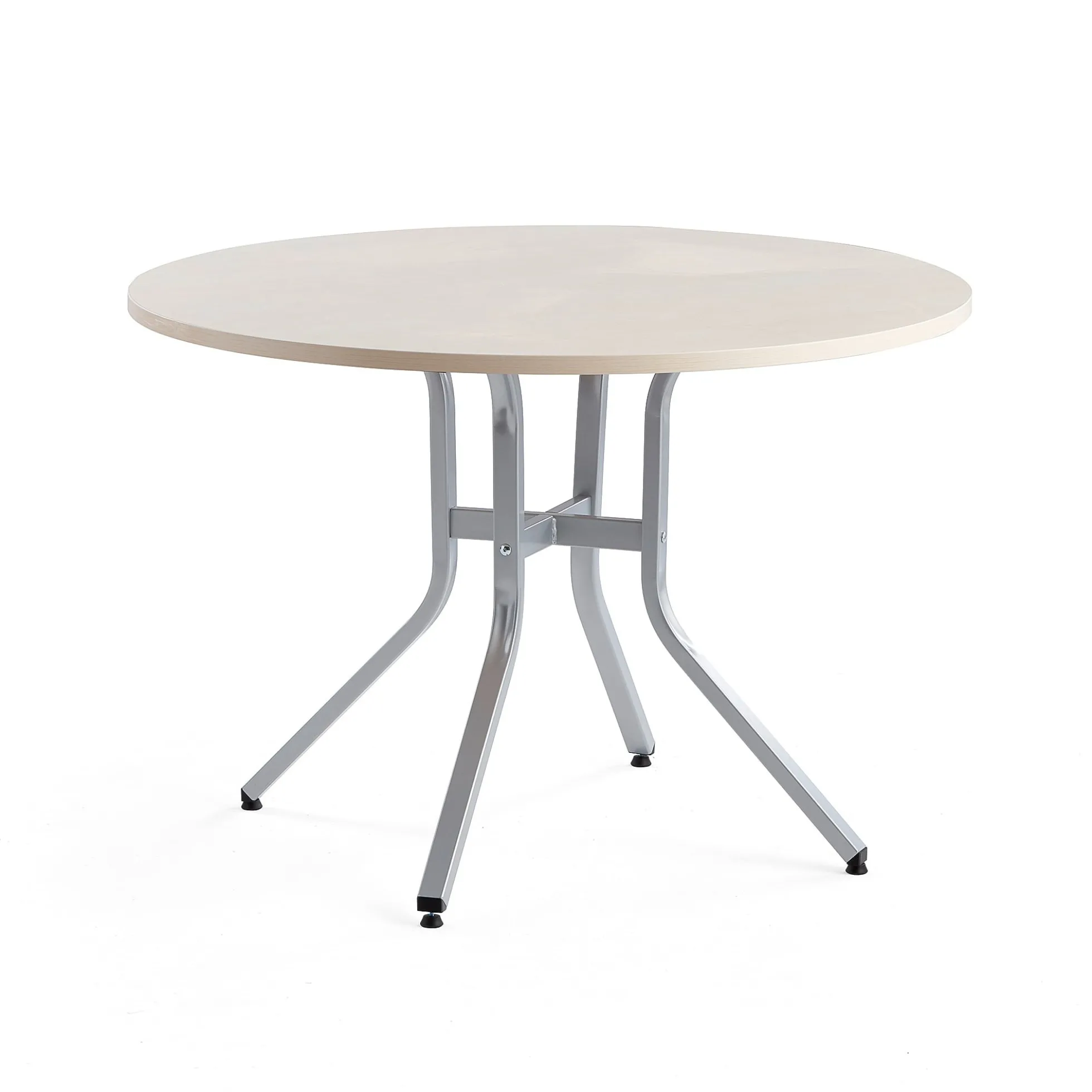 Pöytä VARIOUS Ø1100x740 mm, hopeanharmaa, koivu
