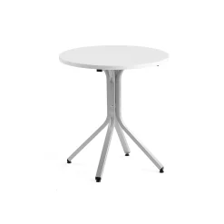Pöytä VARIOUS Ø700x740 mm, hopeanharmaa, valkoinen