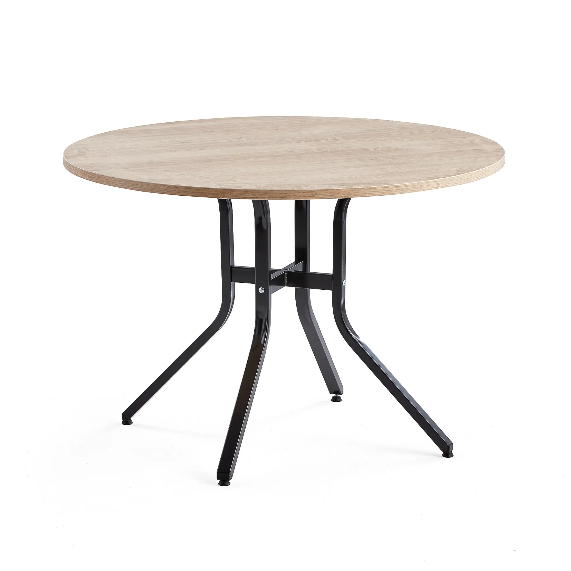 Pöytä VARIOUS Ø1100x740 mm, musta, tammi