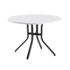Pöytä VARIOUS Ø1100x740 mm, musta, valkoinen