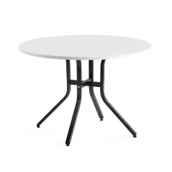 Pöytä VARIOUS Ø1100x740 mm, musta, valkoinen
