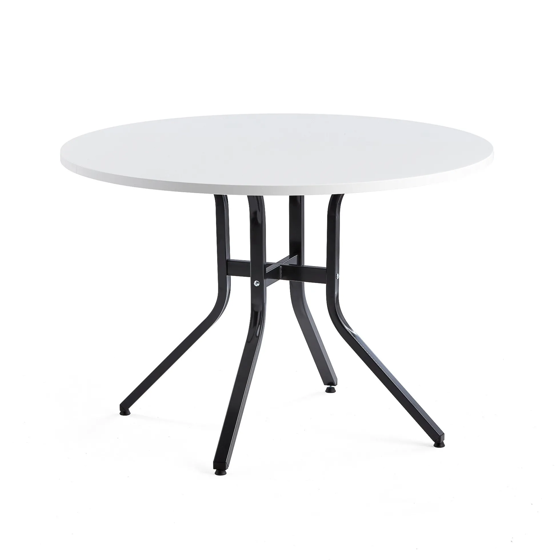 Pöytä VARIOUS Ø1100x740 mm, musta, valkoinen