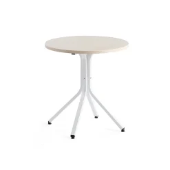 Pöytä VARIOUS Ø700x740 mm, valkoinen, koivu