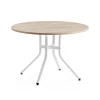 Pöytä VARIOUS Ø1100x740 mm, valkoinen, tammi