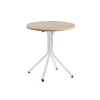 Pöytä VARIOUS Ø700x740 mm, valkoinen, tammi