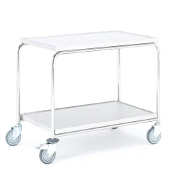 Pöytävaunu CONVOY Ruostumaton, 2 hyllytasoa, 900x550x800 mm