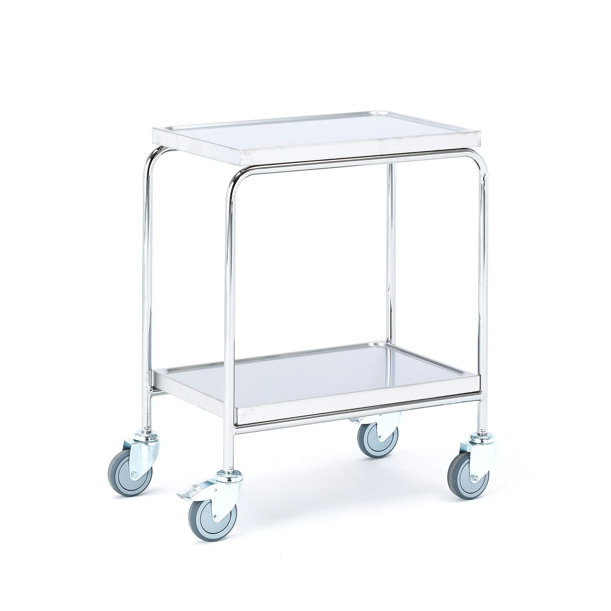 Pöytävaunu CONVOY Ruostumaton, 150 kg, 2 hyllytasoa, 600x400x800 mm