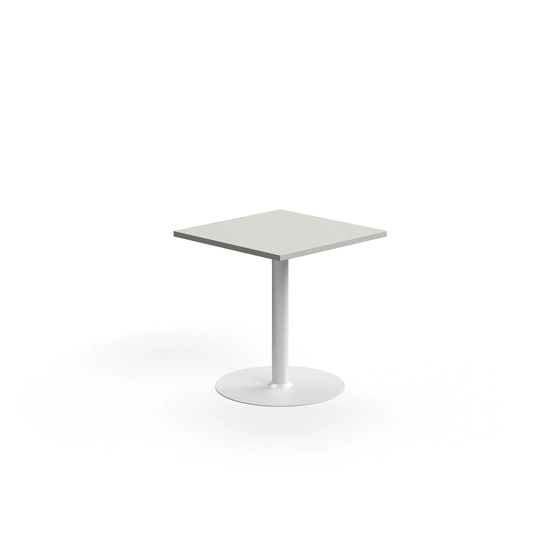 Pöytä VERTICUS 700x700x720 mm, vaaleanharmaa/valkoinen