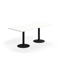 Pöytä VERTICUS 1800x800x720 mm, valkoinen/musta