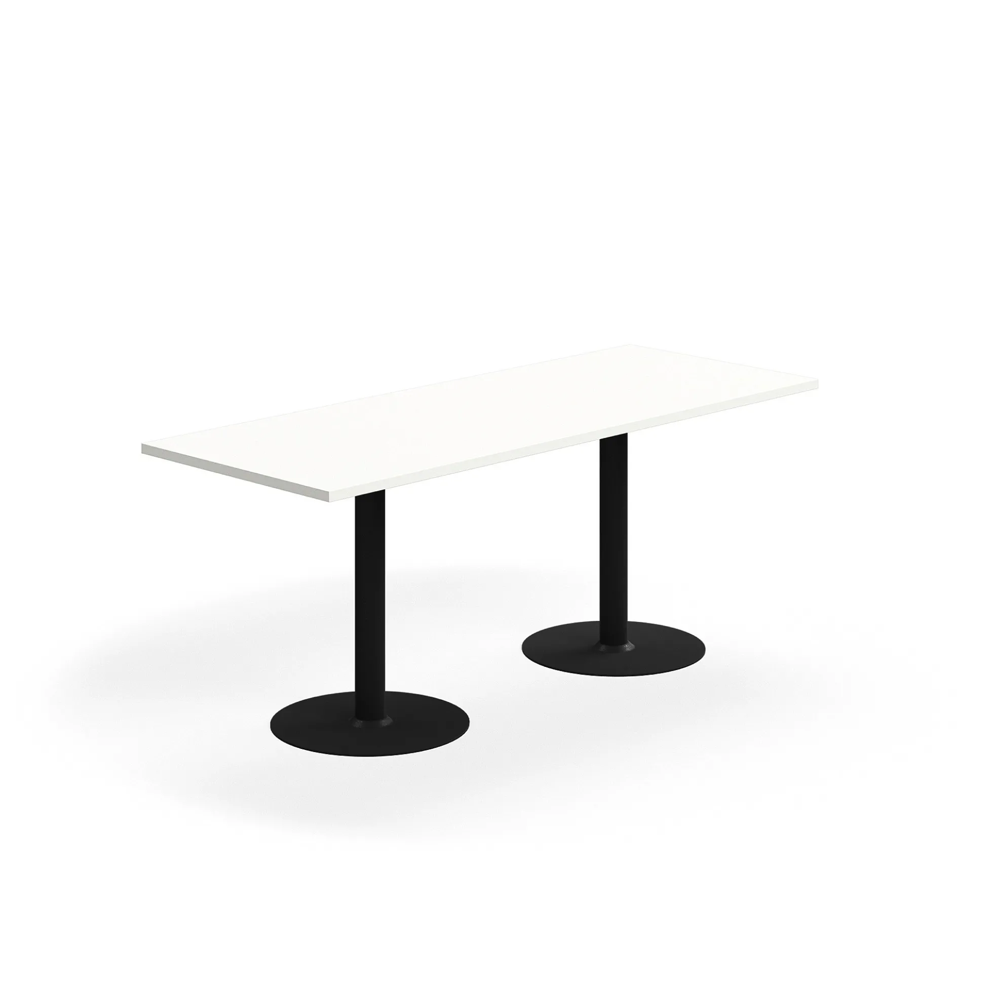 Pöytä VERTICUS 1800x700x720 mm, valkoinen/musta