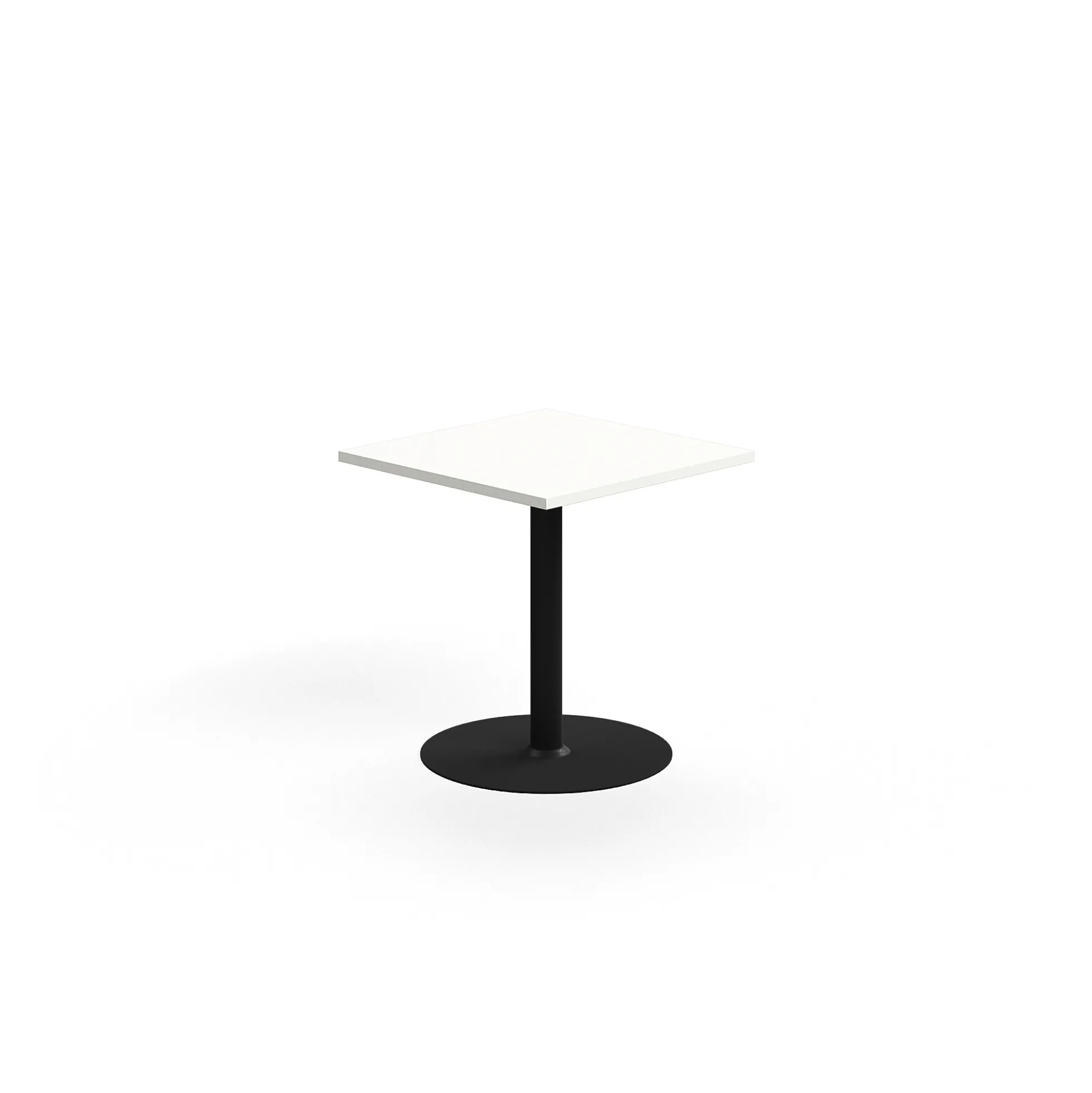 Pöytä VERTICUS 700x700x720 mm, valkoinen/musta