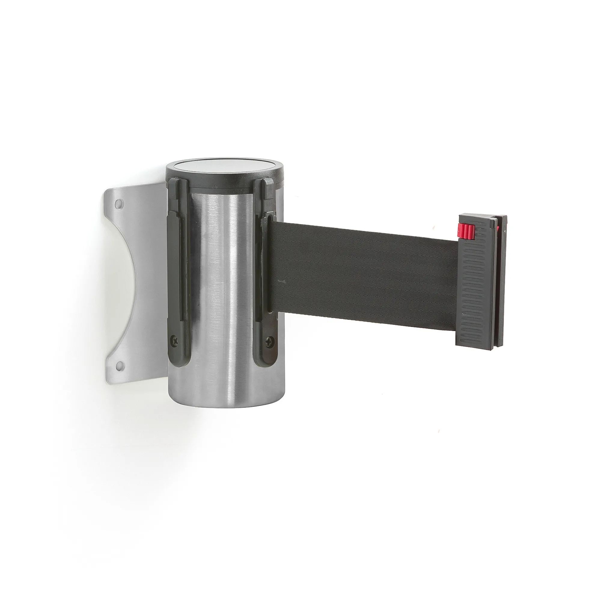 Rajausnauha Seinään kiinnitettävä, 2300 mm, harjattu teräs, musta