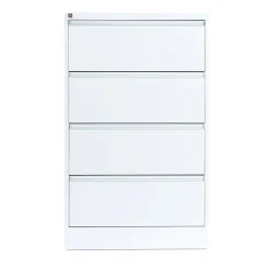 Riippukansiokaappi INDEX A4, 4 laatikkoa, 800x425x1320 mm, valkoinen