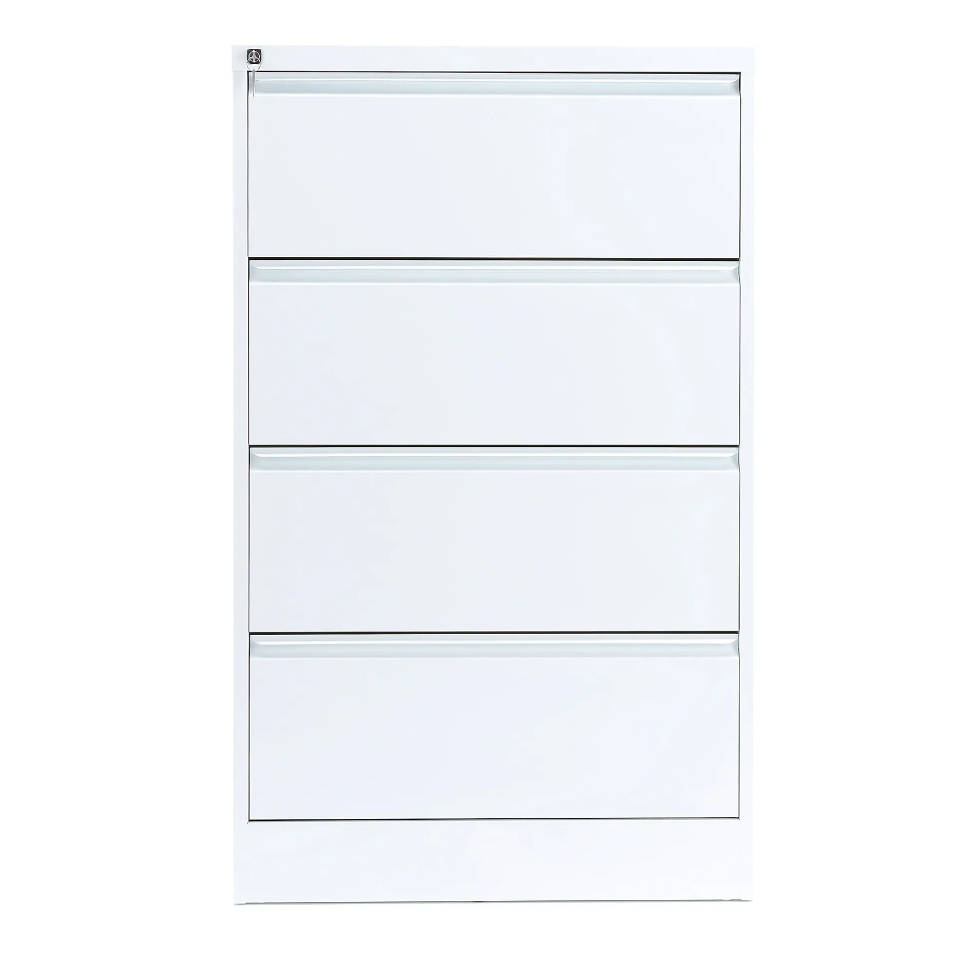 Riippukansiokaappi INDEX A4, 4 laatikkoa, 800x425x1320 mm, valkoinen