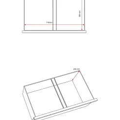 Riippukansiokaappi INDEX A4, 3 laatikkoa, 800x425x1030 mm, valkoinen