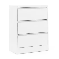 Riippukansiokaappi INDEX A4, 3 laatikkoa, 800x425x1030 mm, valkoinen