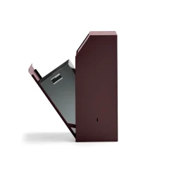 Roska-astia painokannella MELROSE 1000x395x400 mm, tummanpunainen