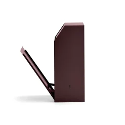 Roska-astia painokannella MELROSE 1000x395x400 mm, tummanpunainen