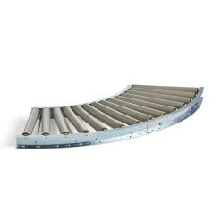 Rullarata LINE 90-asteen kulma, PVC-rullat, 930x400 mm