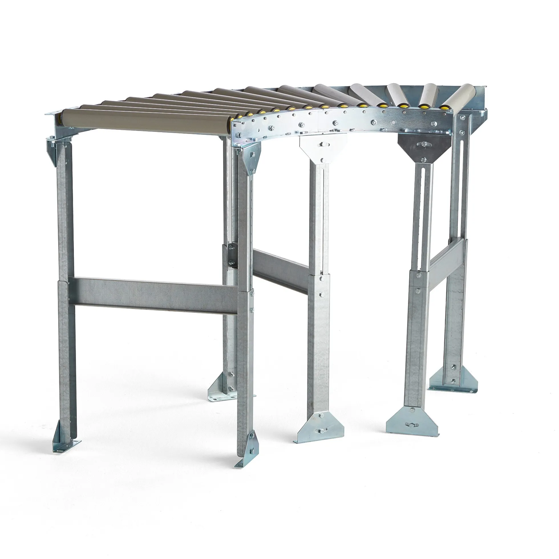 Rullarata LINE 90-asteen kulma, PVC-rullat, 1030x600 mm