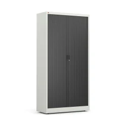 Rulokaappi STUDIO 1950x1000x420 mm, harmaa, musta