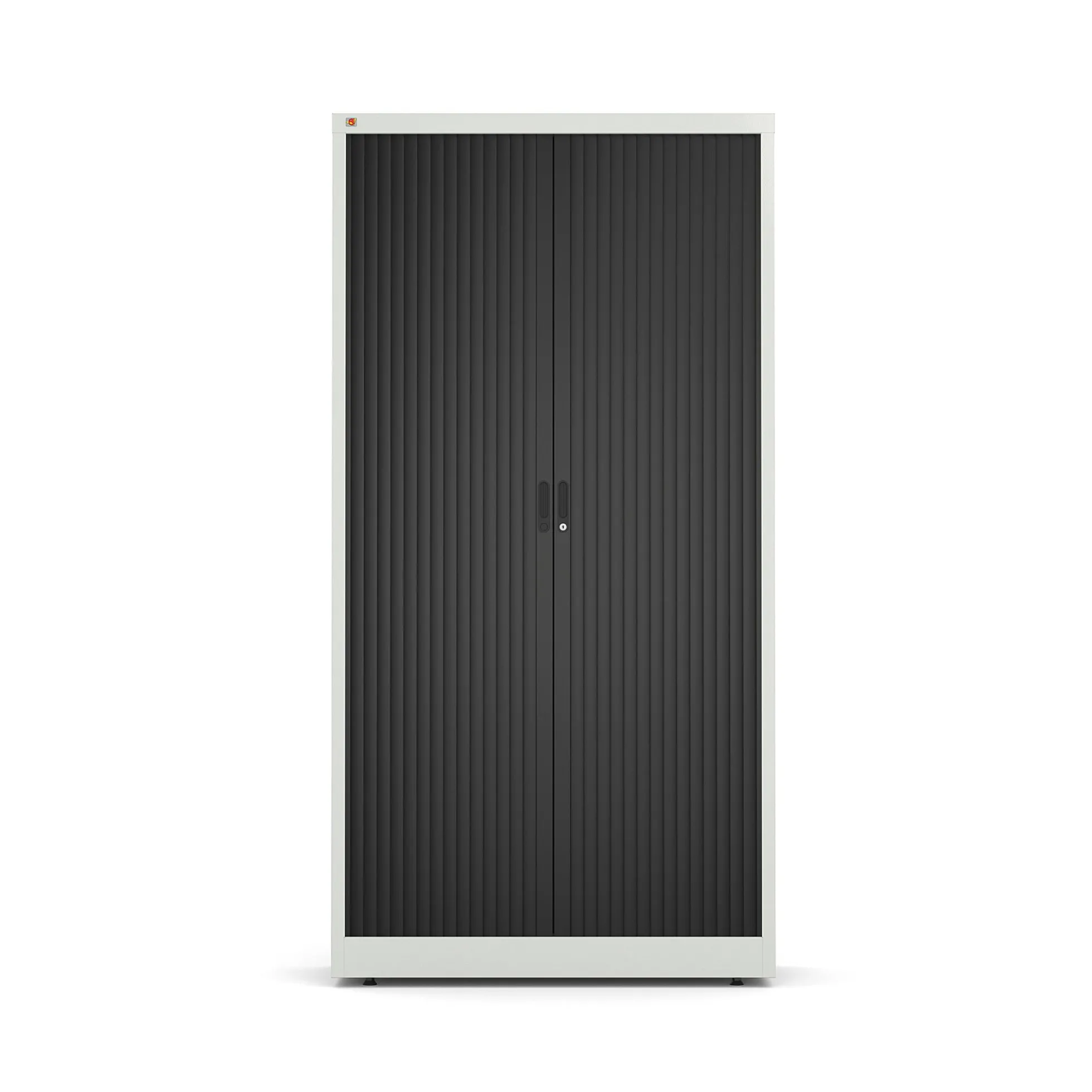Rulokaappi STUDIO 1950x1000x420 mm, harmaa, musta