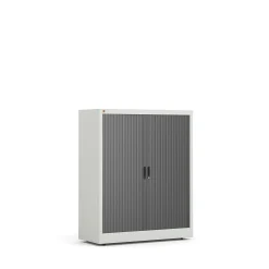Rulokaappi STUDIO 1200x1000x420 mm, harmaa, musta