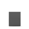 Rulokaappi STUDIO 1200x1000x420 mm, musta, musta