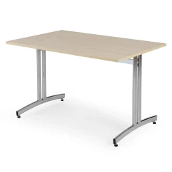 Ruokapöytä SANNA 1200x800x720 mm, kromi/koivu