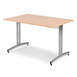 Ruokapöytä SANNA 1200x800x720 mm, kromi/pyökki