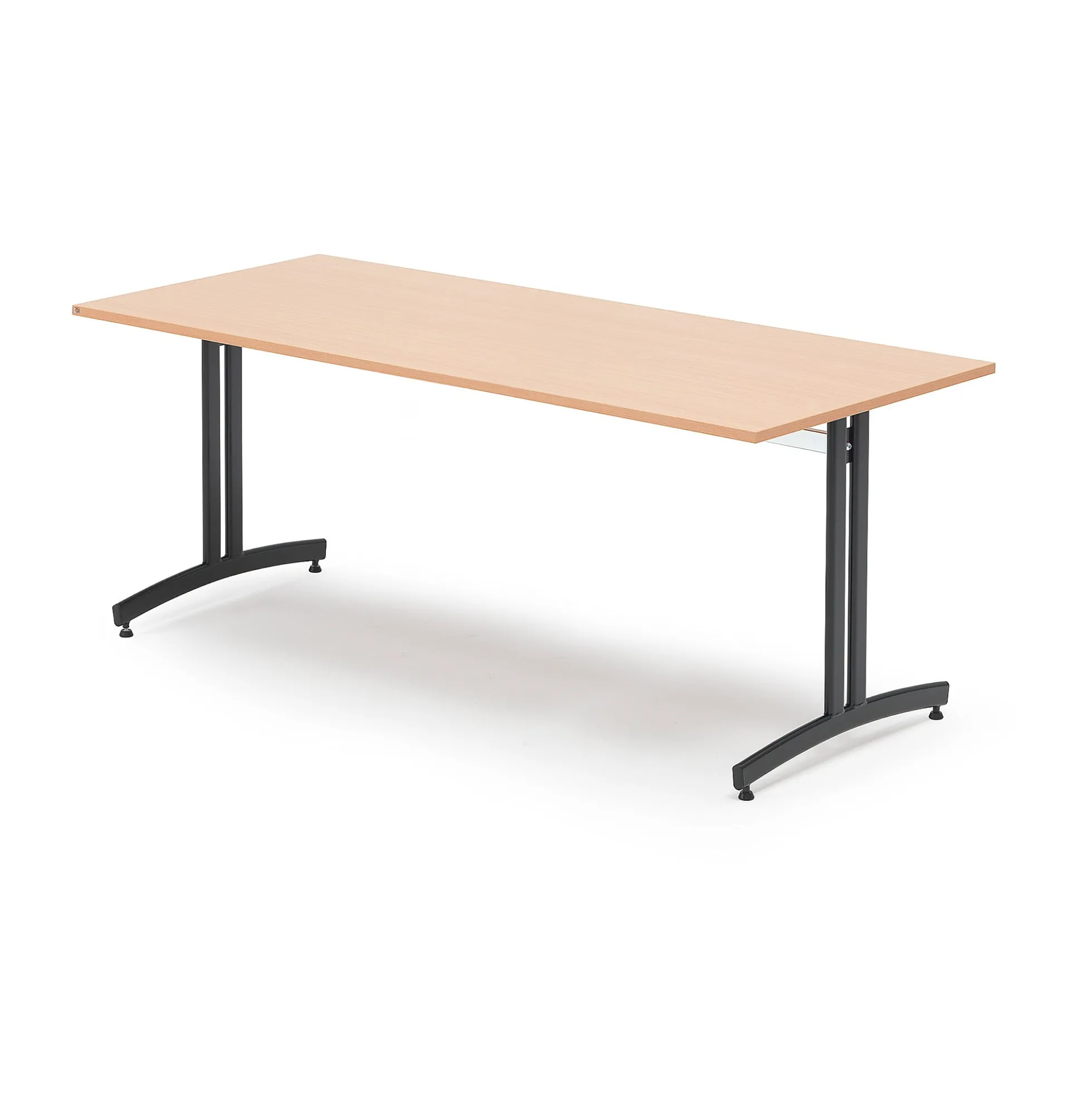 Ruokapöytä SANNA 1800x800x720 mm, musta/pyökki