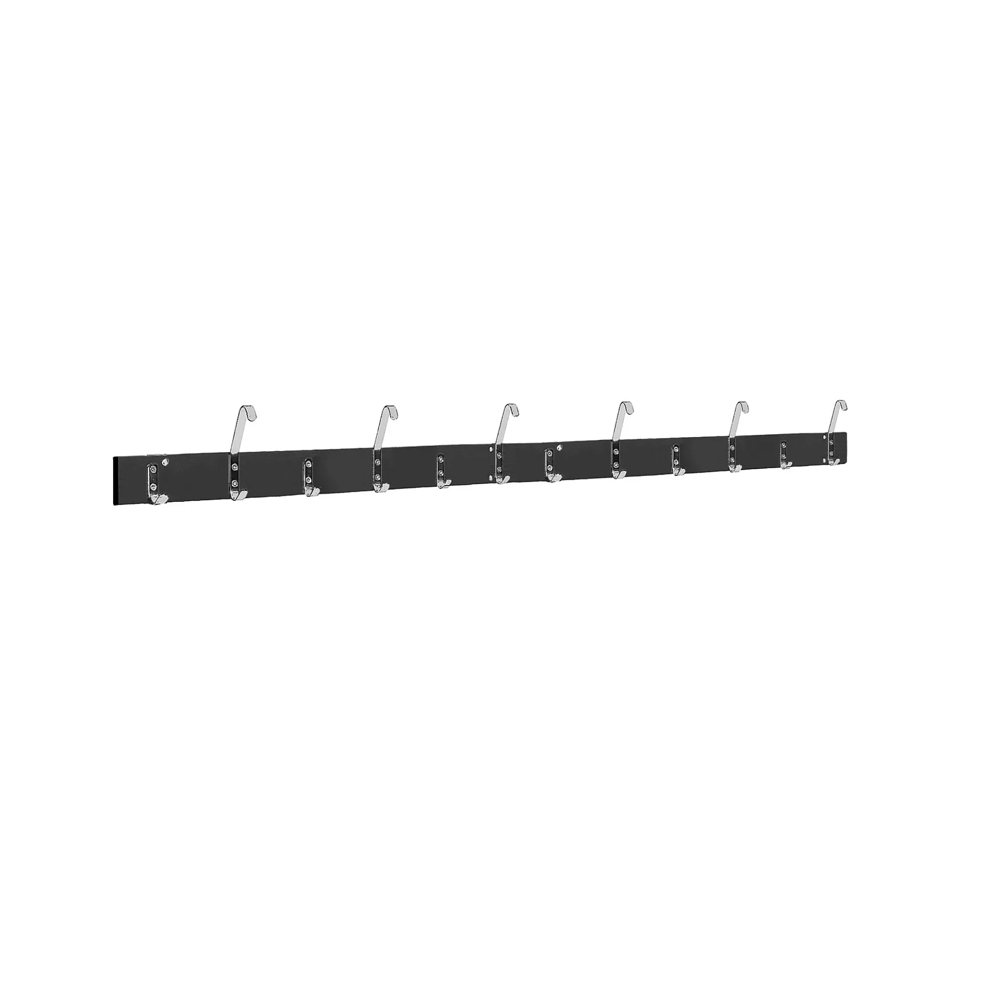 Seinänaulakko STADIUM 12 koukkua, 2000 mm, musta