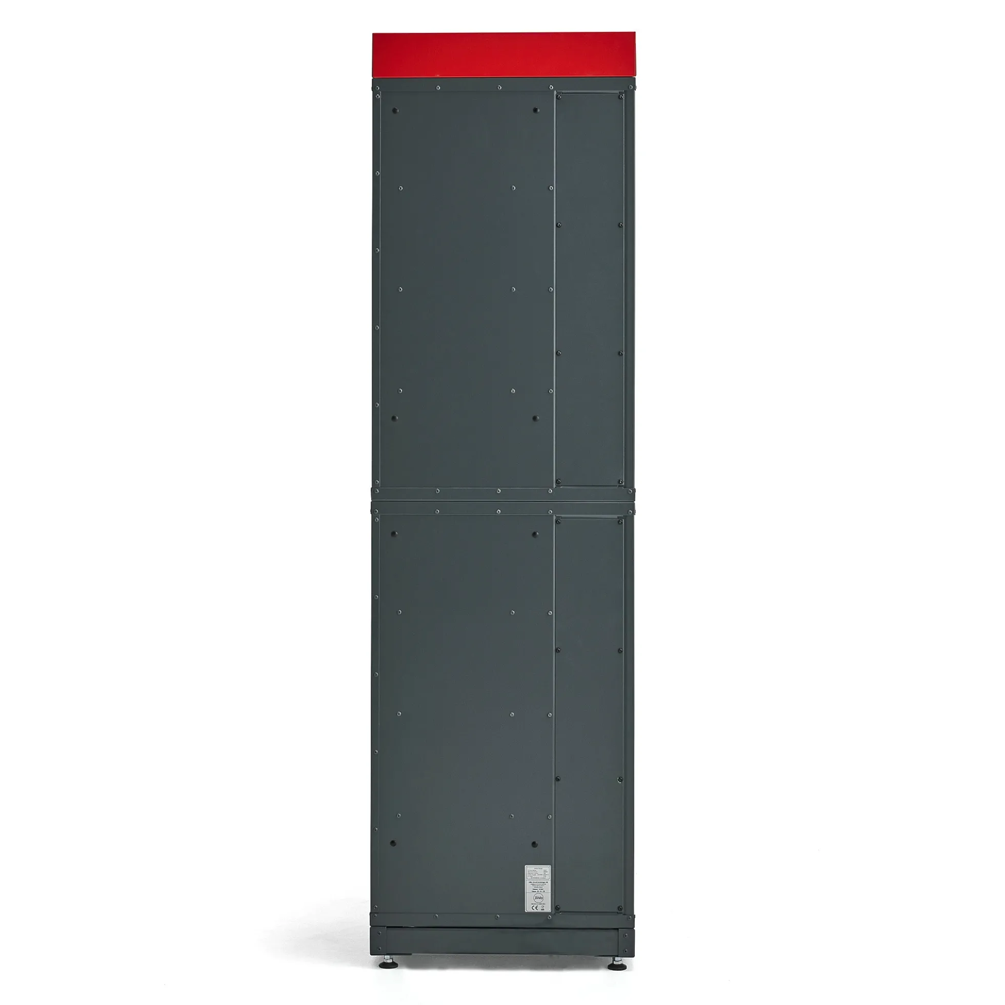 Säilytyskaappi sähköpyörän akuille VOLT 8 lokeroa, 1835x514x455 mm, tummanharmaa